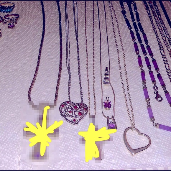 925 Sterling silver & genuine stone jewelry lot - Picture 3 of 8